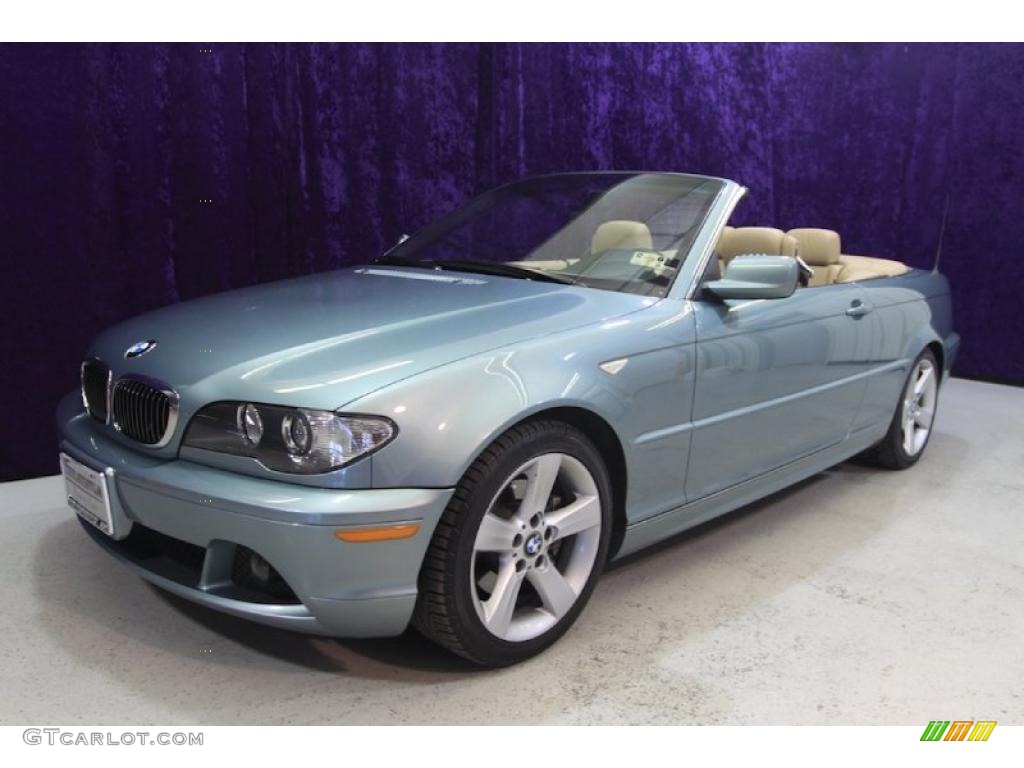 2005 3 Series 325i Convertible - Steel Blue Metallic / Sand photo #18