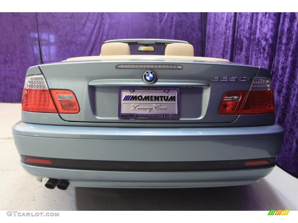 2005 3 Series 325i Convertible - Steel Blue Metallic / Sand photo #20