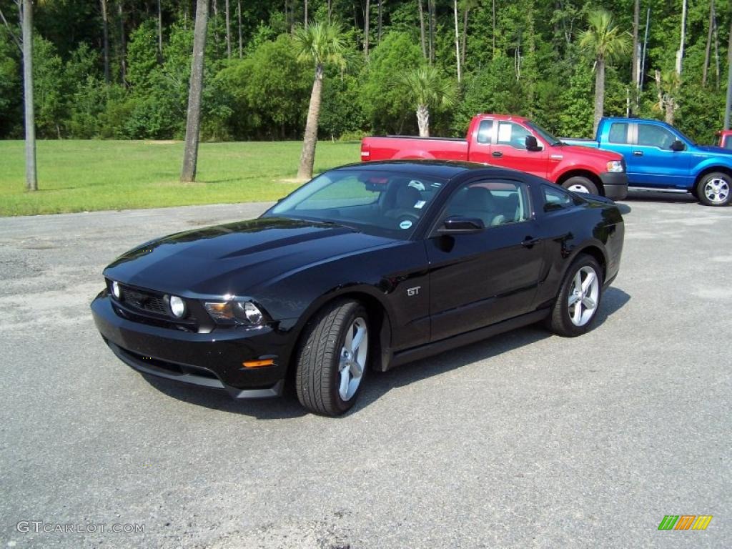 2010 Mustang GT Coupe - Black / Stone photo #1