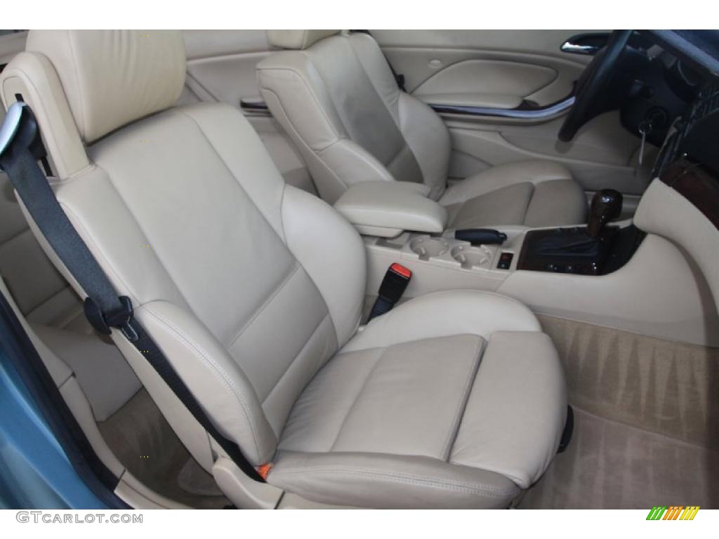 2005 3 Series 325i Convertible - Steel Blue Metallic / Sand photo #34