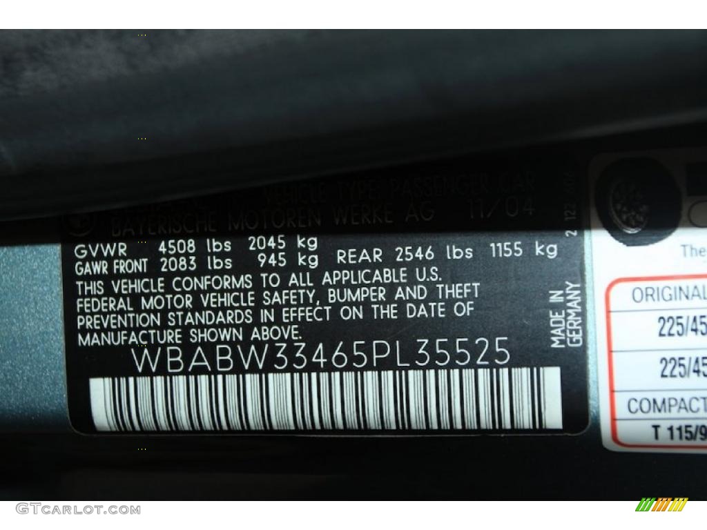 2005 3 Series 325i Convertible - Steel Blue Metallic / Sand photo #39