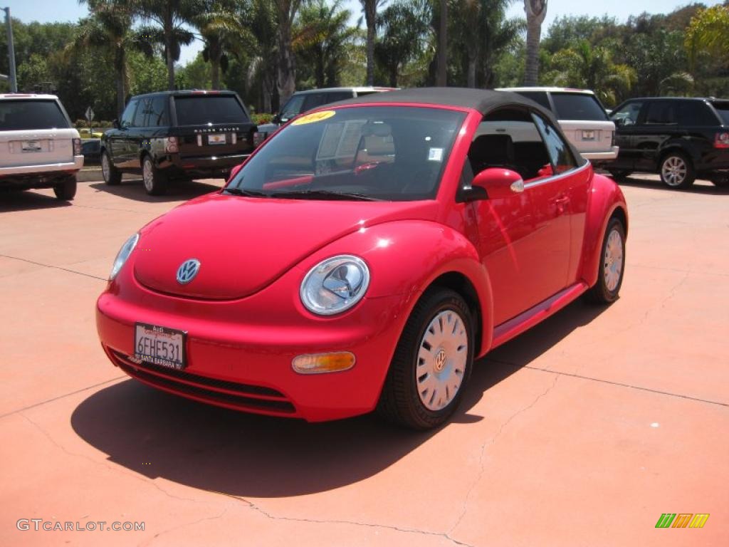 2004 New Beetle GL Convertible - Uni Red / Black photo #1