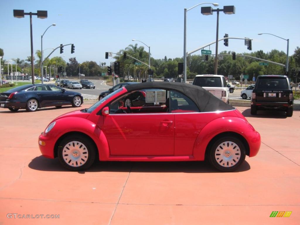 2004 New Beetle GL Convertible - Uni Red / Black photo #2