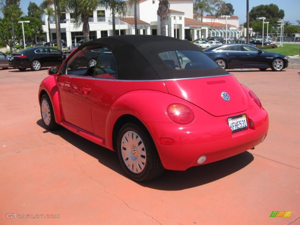 2004 New Beetle GL Convertible - Uni Red / Black photo #3