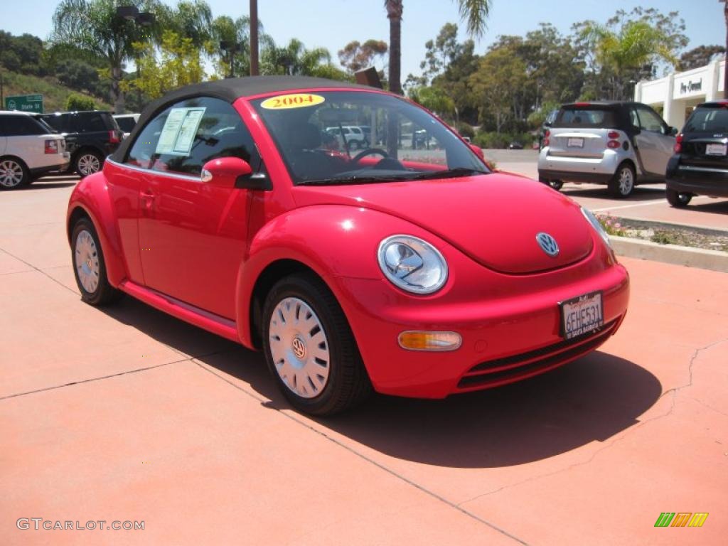 2004 New Beetle GL Convertible - Uni Red / Black photo #6