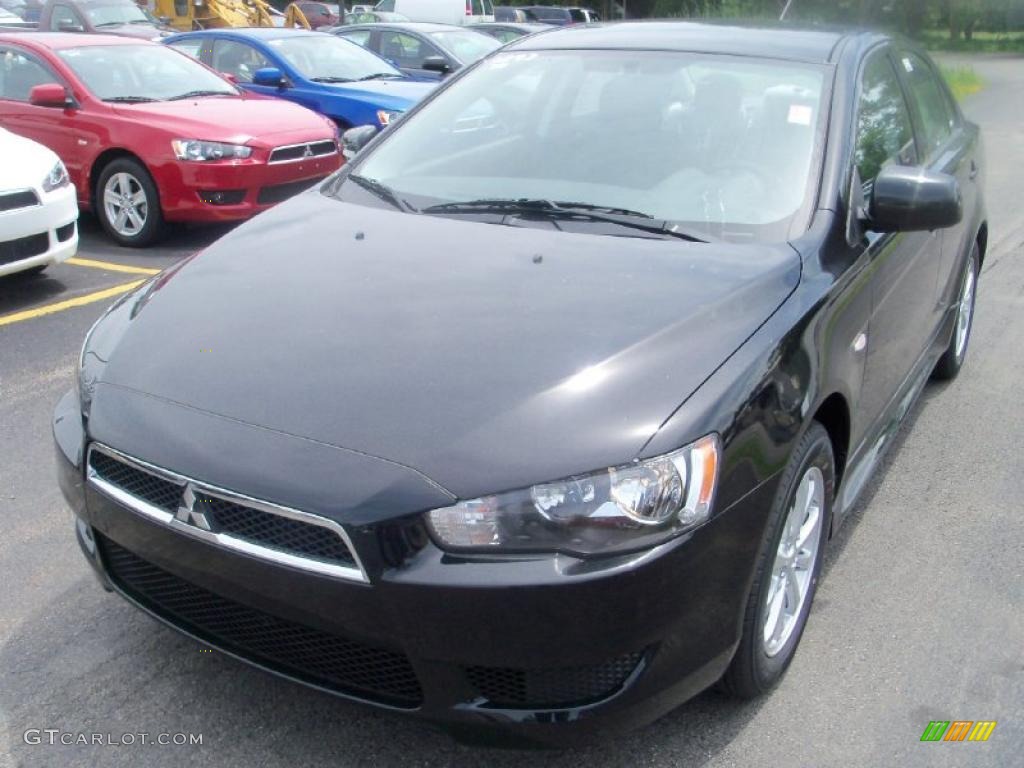 2010 Lancer ES - Tarmac Black Pearl / Black photo #1