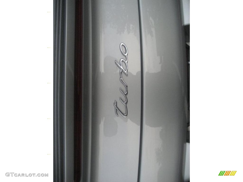 2008 911 Turbo Cabriolet - Arctic Silver Metallic / Sea Blue photo #28