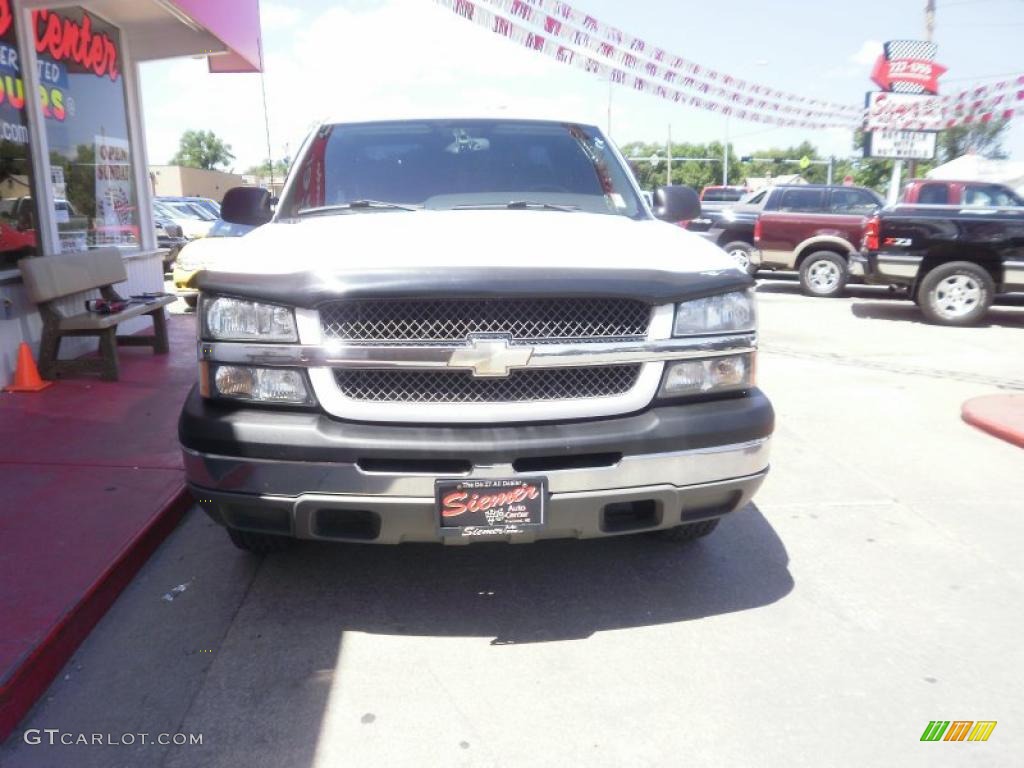 2004 Silverado 1500 LS Extended Cab 4x4 - Summit White / Medium Gray photo #2