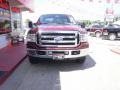 2005 Dark Toreador Red Metallic Ford F250 Super Duty Lariat Crew Cab 4x4  photo #3