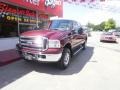 2005 Dark Toreador Red Metallic Ford F250 Super Duty Lariat Crew Cab 4x4  photo #4