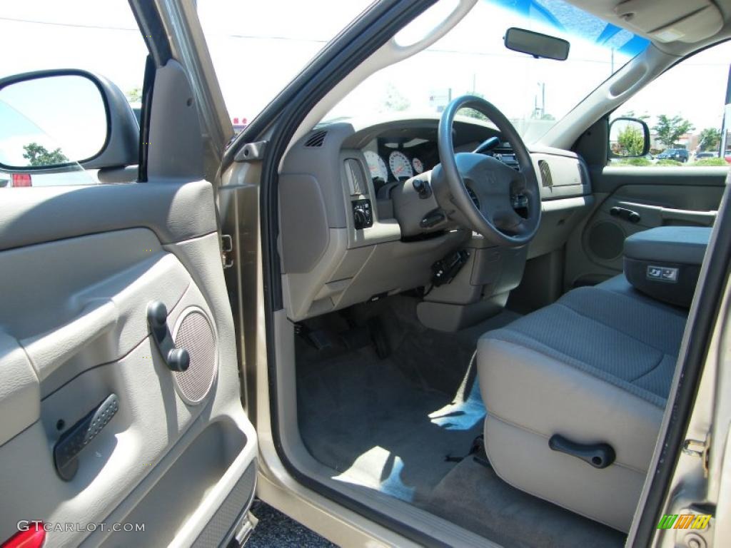 2002 Ram 1500 ST Quad Cab - Light Almond Pearl / Taupe photo #13