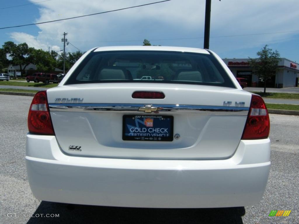 2008 Malibu Classic LT Sedan - White / Titanium Gray photo #4