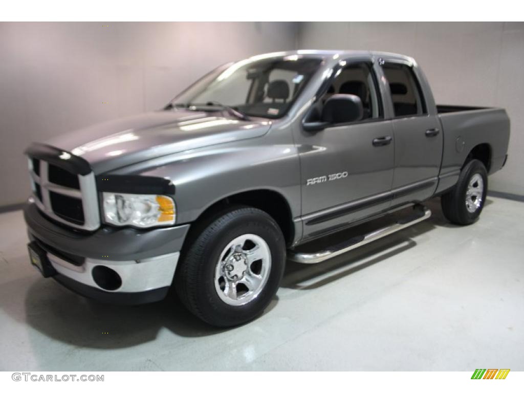 2005 Ram 1500 SLT Quad Cab - Mineral Gray Metallic / Dark Slate Gray photo #3