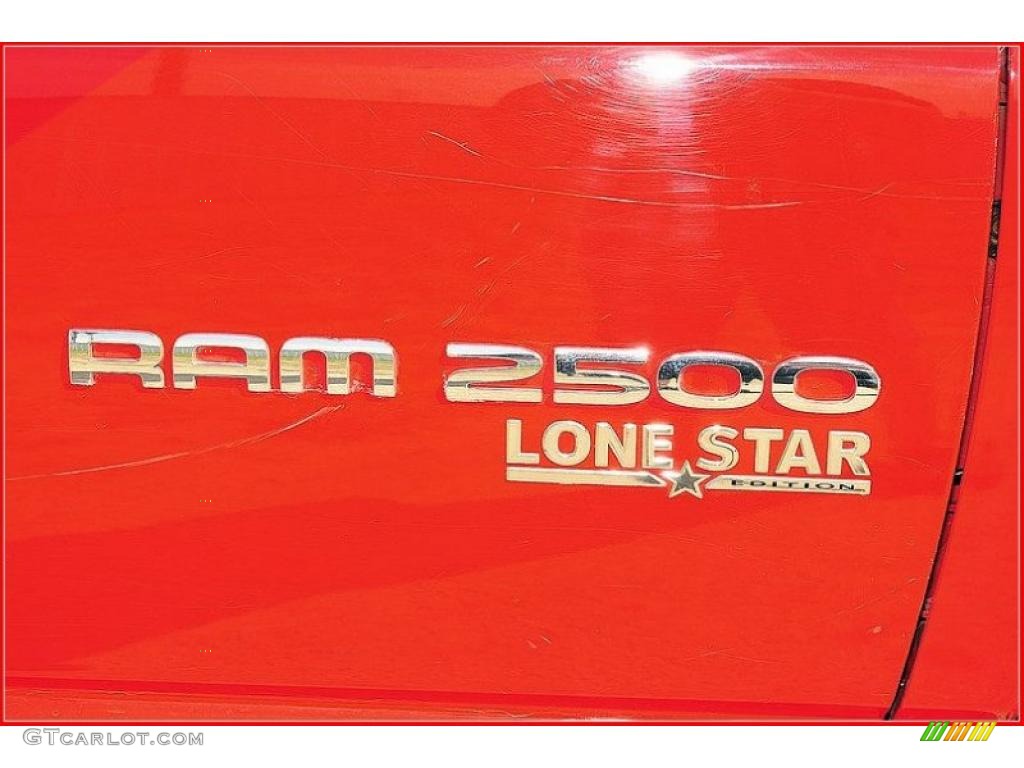 2006 Ram 2500 Lone Star Edition Quad Cab 4x4 - Flame Red / Khaki photo #10