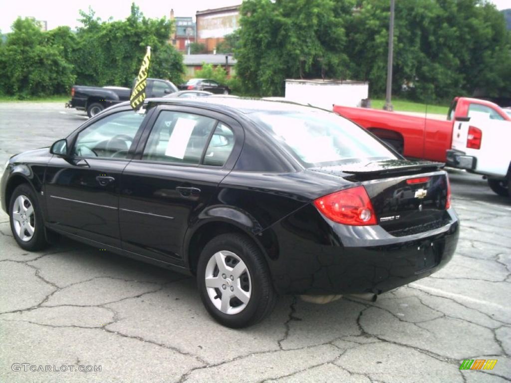 2007 Cobalt LT Sedan - Black / Gray photo #4