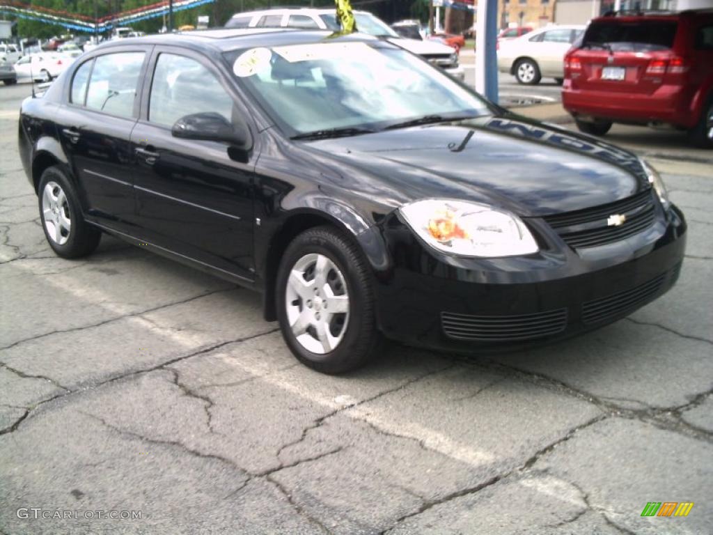 2007 Cobalt LT Sedan - Black / Gray photo #20