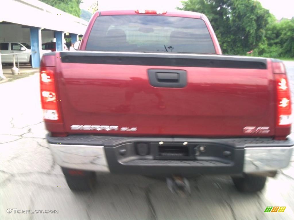 2008 Sierra 1500 SLE Extended Cab 4x4 - Sonoma Red Metallic / Ebony photo #3