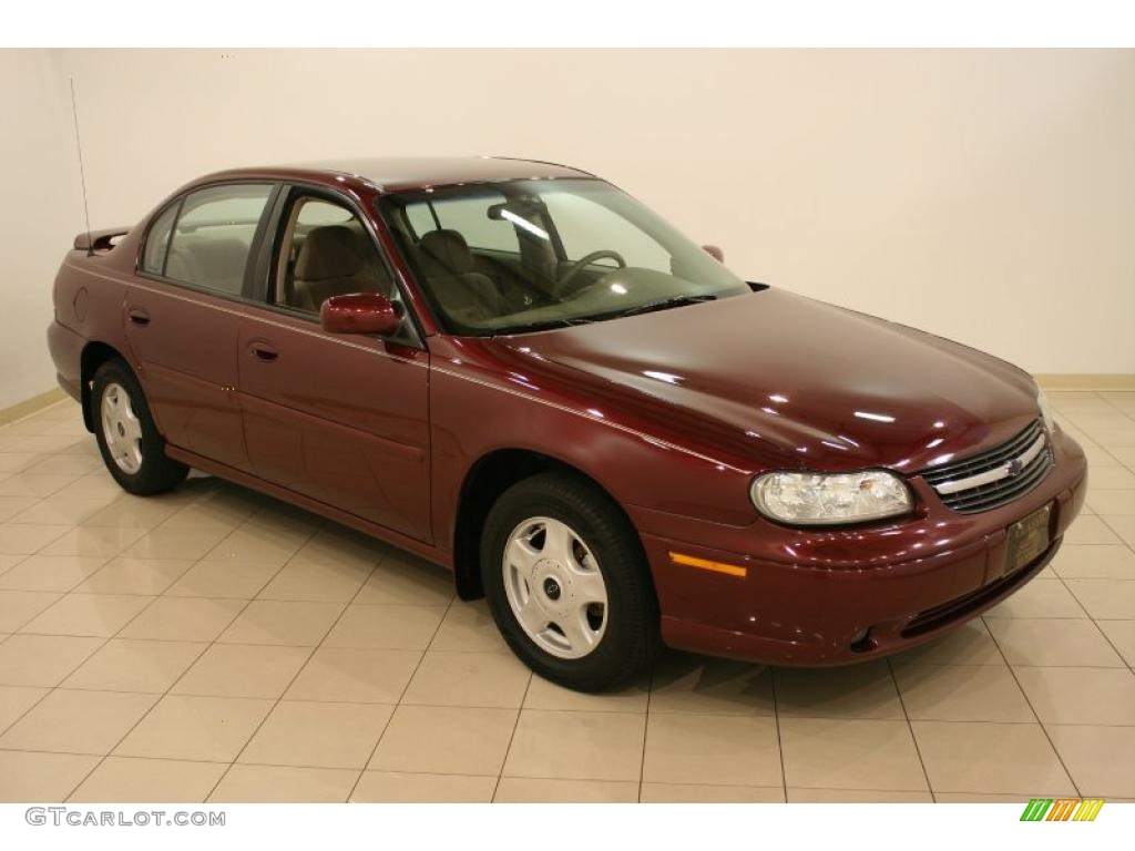 2001 Malibu LS Sedan - Monterey Maroon Metallic / Neutral photo #1