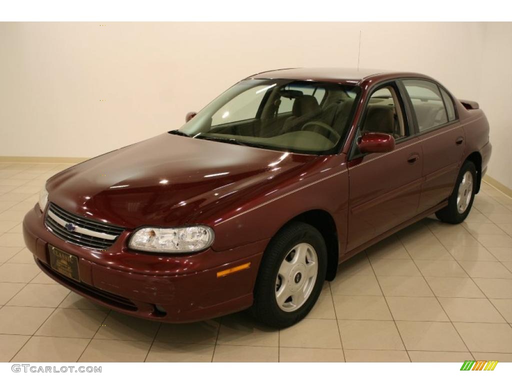2001 Malibu LS Sedan - Monterey Maroon Metallic / Neutral photo #3