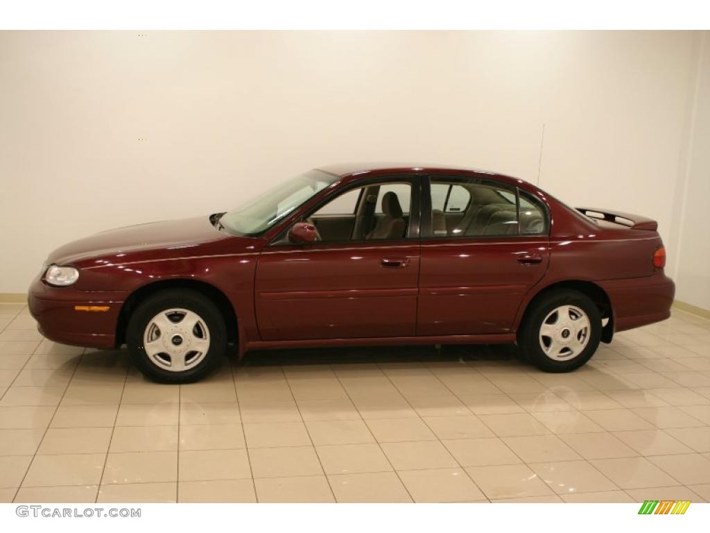 2001 Malibu LS Sedan - Monterey Maroon Metallic / Neutral photo #4