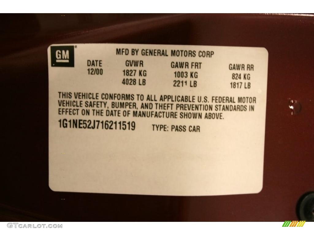 2001 Malibu LS Sedan - Monterey Maroon Metallic / Neutral photo #22