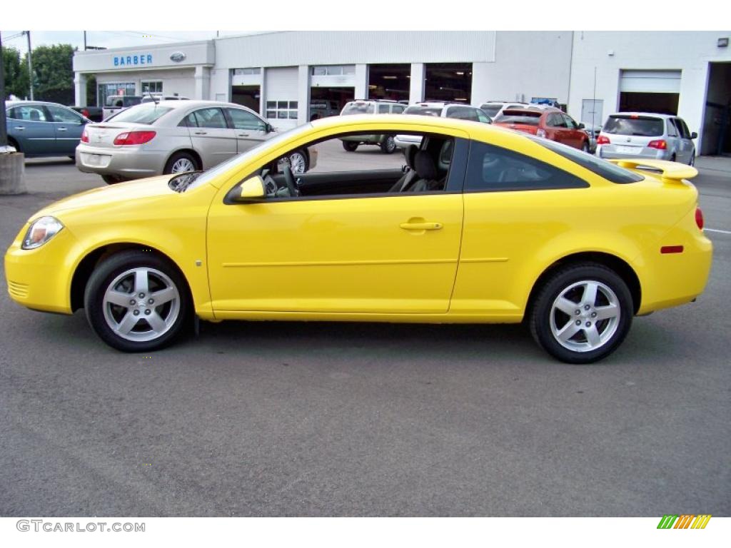 2009 Cobalt LT Coupe - Rally Yellow / Ebony photo #8