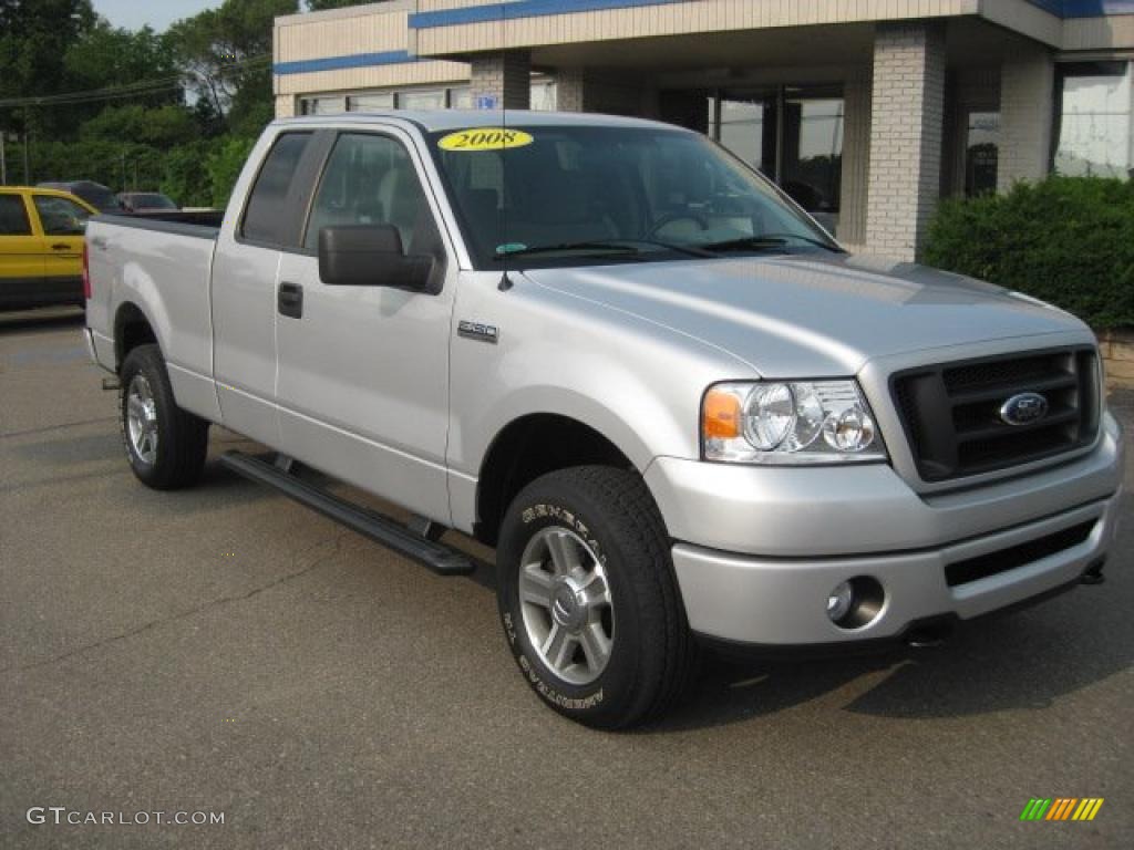 2008 F150 STX SuperCab 4x4 - Silver Metallic / Medium/Dark Flint photo #10