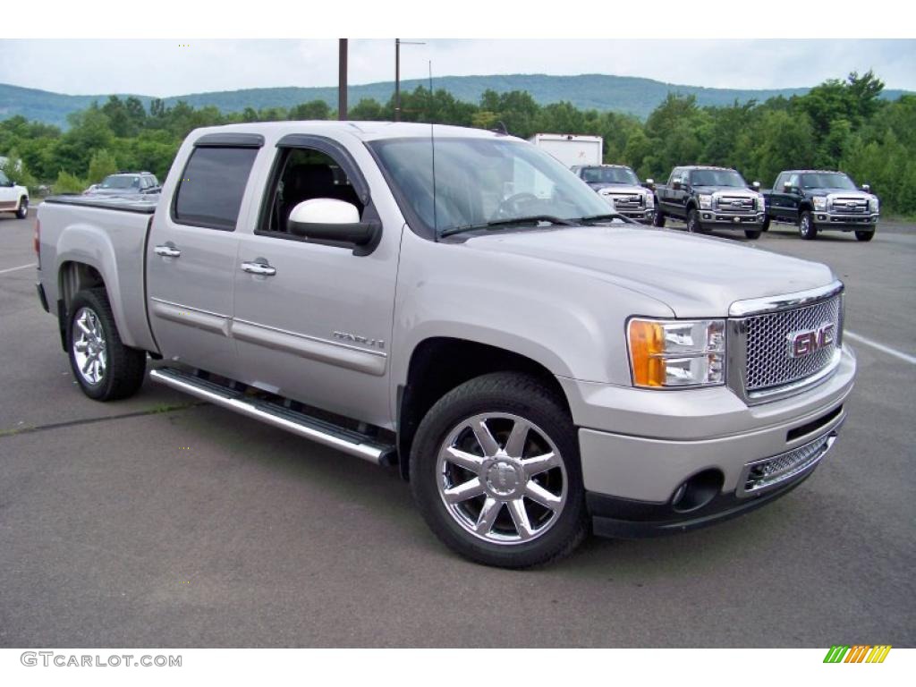 2008 Sierra 1500 Denali Crew Cab AWD - Silver Birch Metallic / Ebony photo #3
