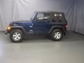 2004 Patriot Blue Pearl Jeep Wrangler X 4x4  photo #2