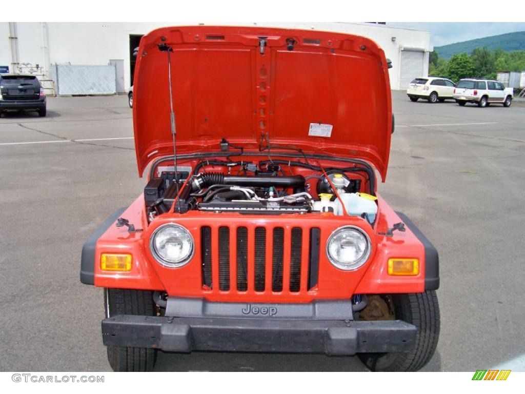 2006 Wrangler X 4x4 - Impact Orange / Dark Slate Gray photo #22