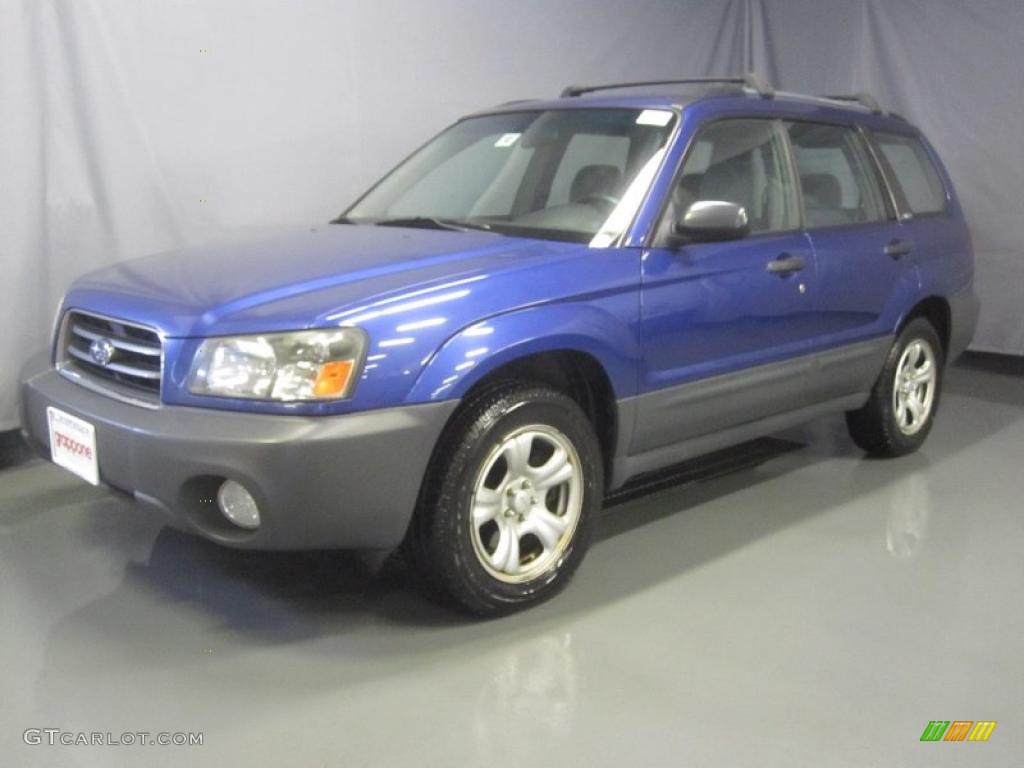 2003 Forester 2.5 X - Pacifica Blue Metallic / Gray photo #1