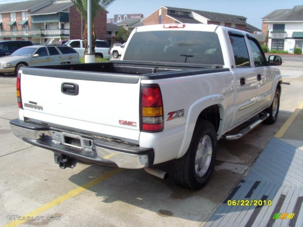 2004 Sierra 1500 SLT Crew Cab 4x4 - Summit White / Neutral photo #4