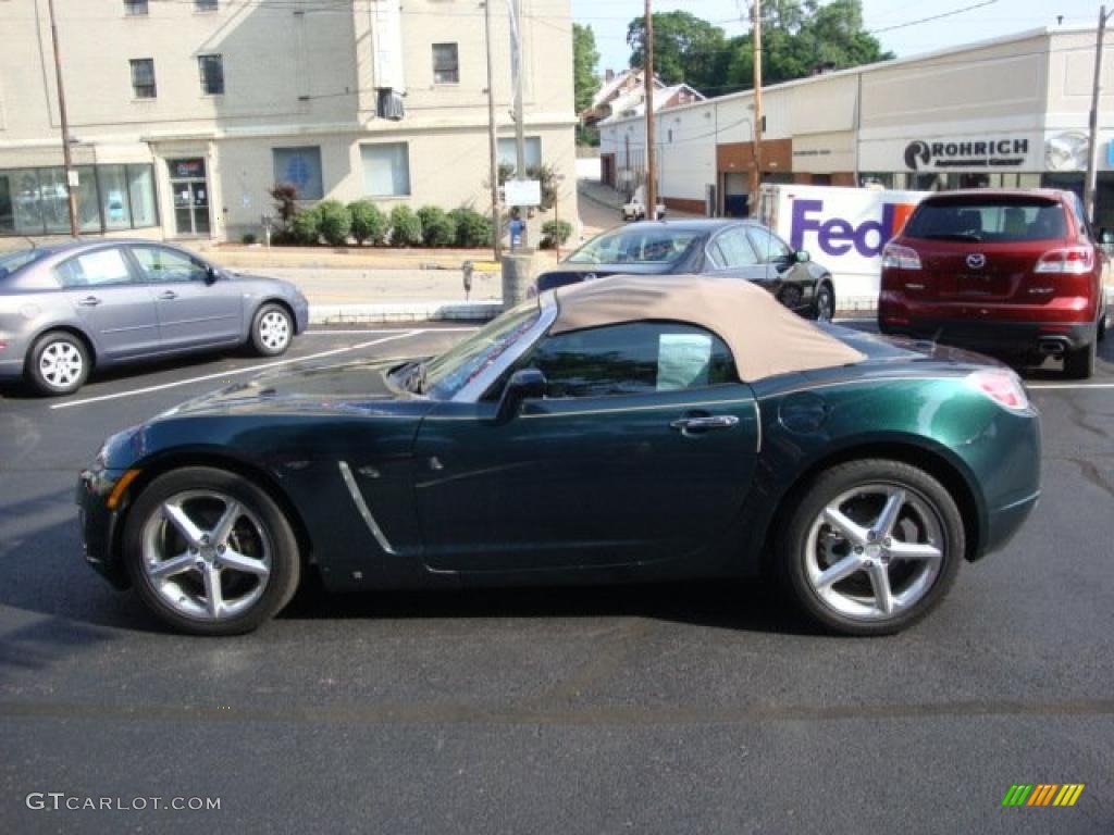 2007 Sky Red Line Roadster - Forest Green / Tan photo #2