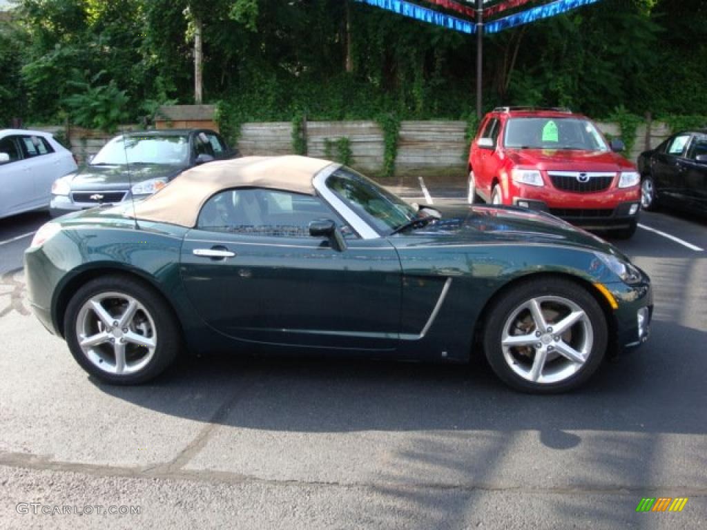 2007 Sky Red Line Roadster - Forest Green / Tan photo #6