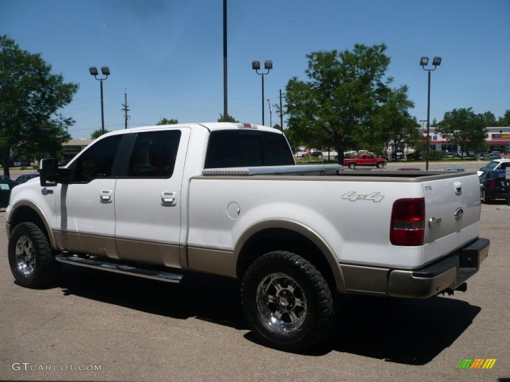 2007 F150 King Ranch SuperCrew 4x4 - Oxford White / Castano Brown Leather photo #4