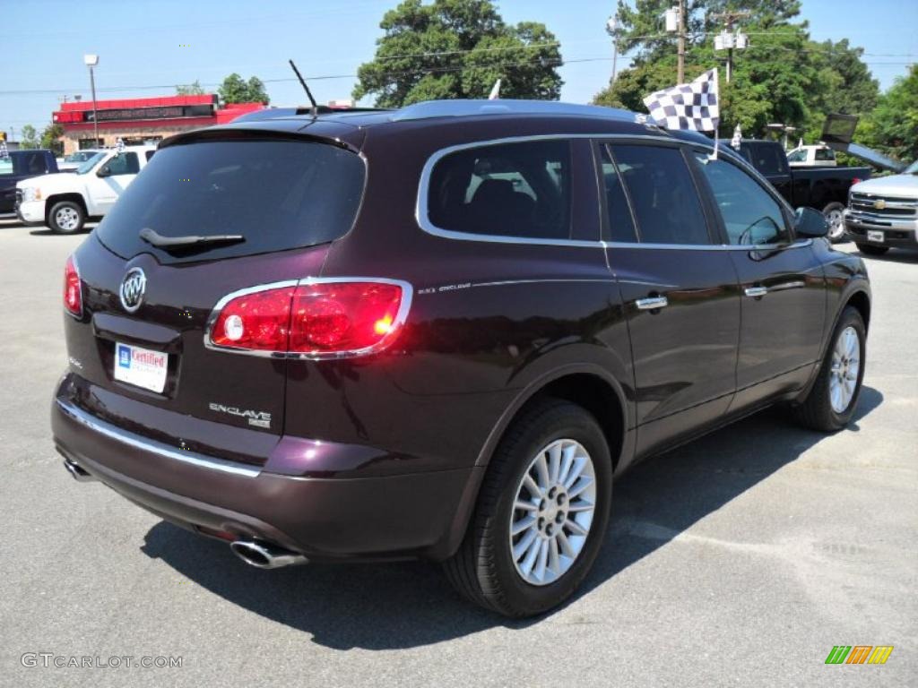 2009 Enclave CXL - Dark Crimson Metallic / Ebony Black/Ebony photo #3