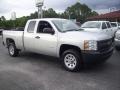 2010 Sheer Silver Metallic Chevrolet Silverado 1500 Extended Cab  photo #11