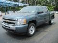 2010 Blue Granite Metallic Chevrolet Silverado 1500 LT Crew Cab 4x4  photo #3