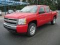 2010 Victory Red Chevrolet Silverado 1500 LT Crew Cab 4x4  photo #3