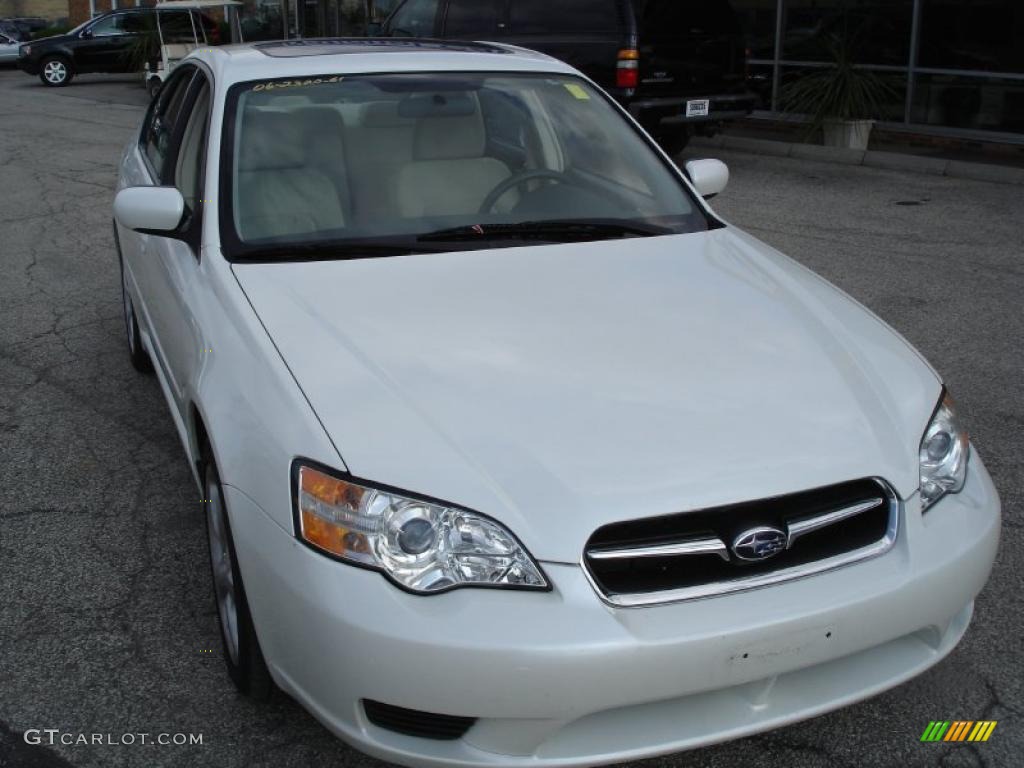 2006 Legacy 2.5i Special Edition Sedan - Satin White Pearl / Taupe photo #2