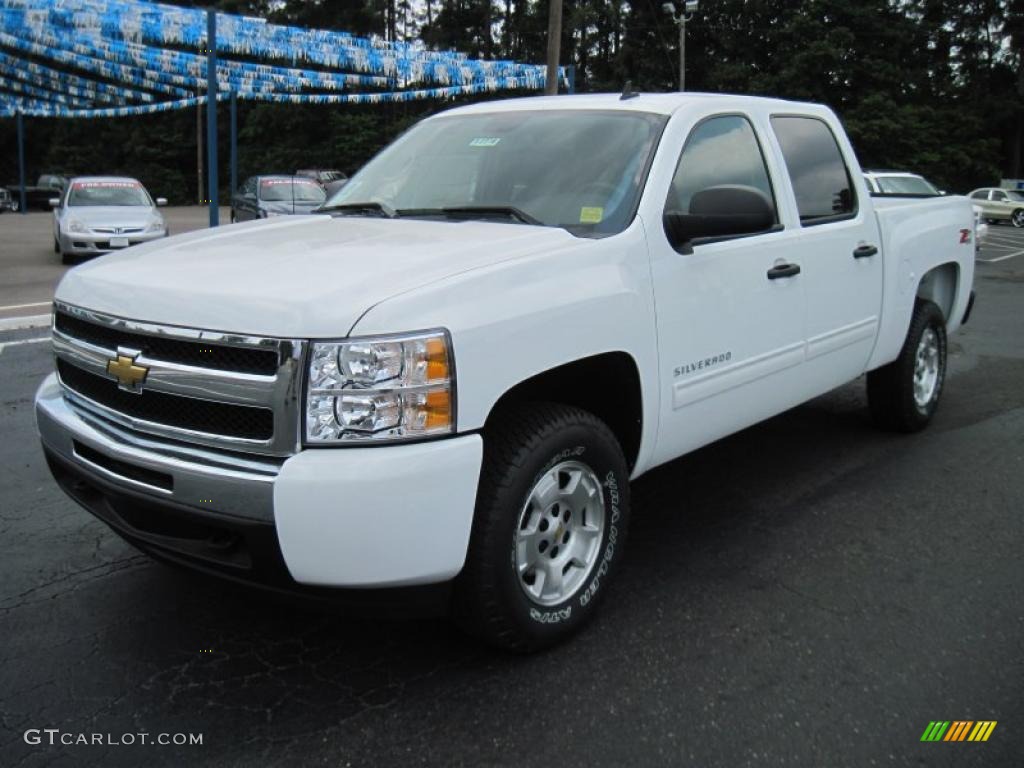 2010 Silverado 1500 LT Crew Cab 4x4 - Summit White / Ebony photo #3