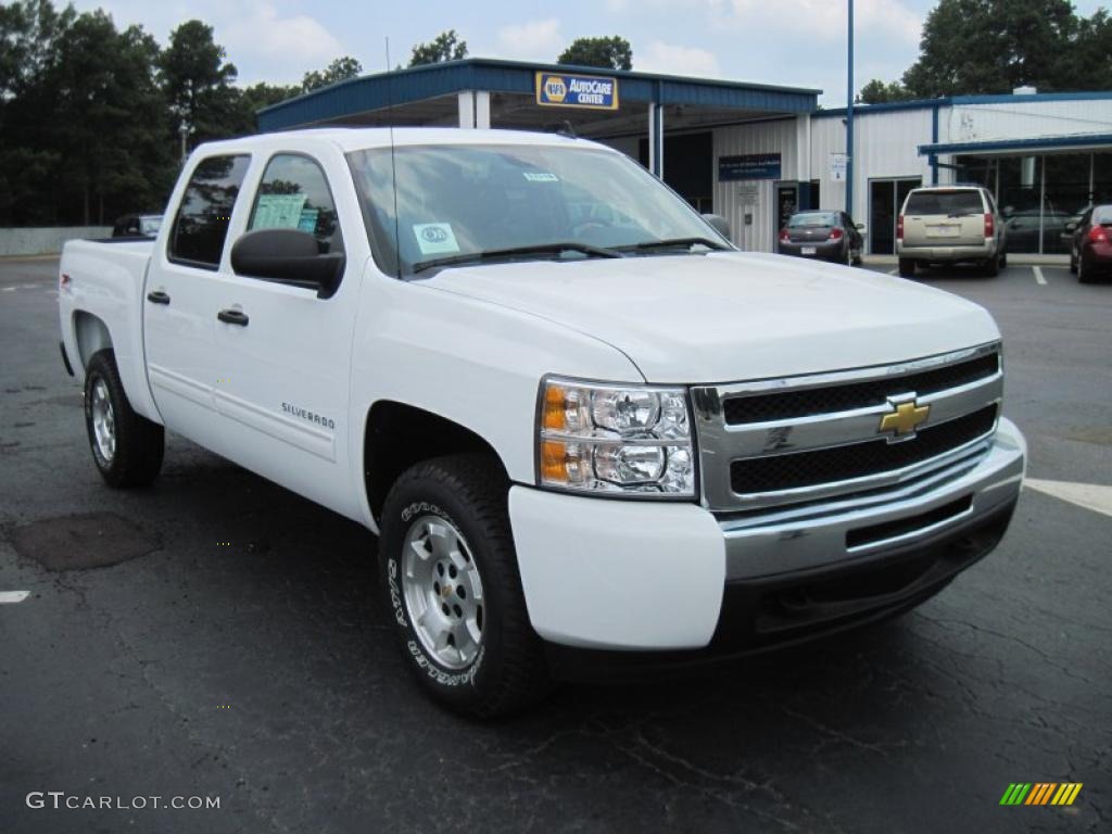 2010 Silverado 1500 LT Crew Cab 4x4 - Summit White / Ebony photo #4