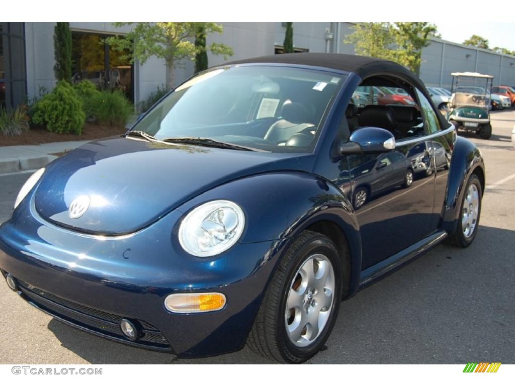 2003 New Beetle GLS Convertible - Galactic Blue Metallic / Black photo #10