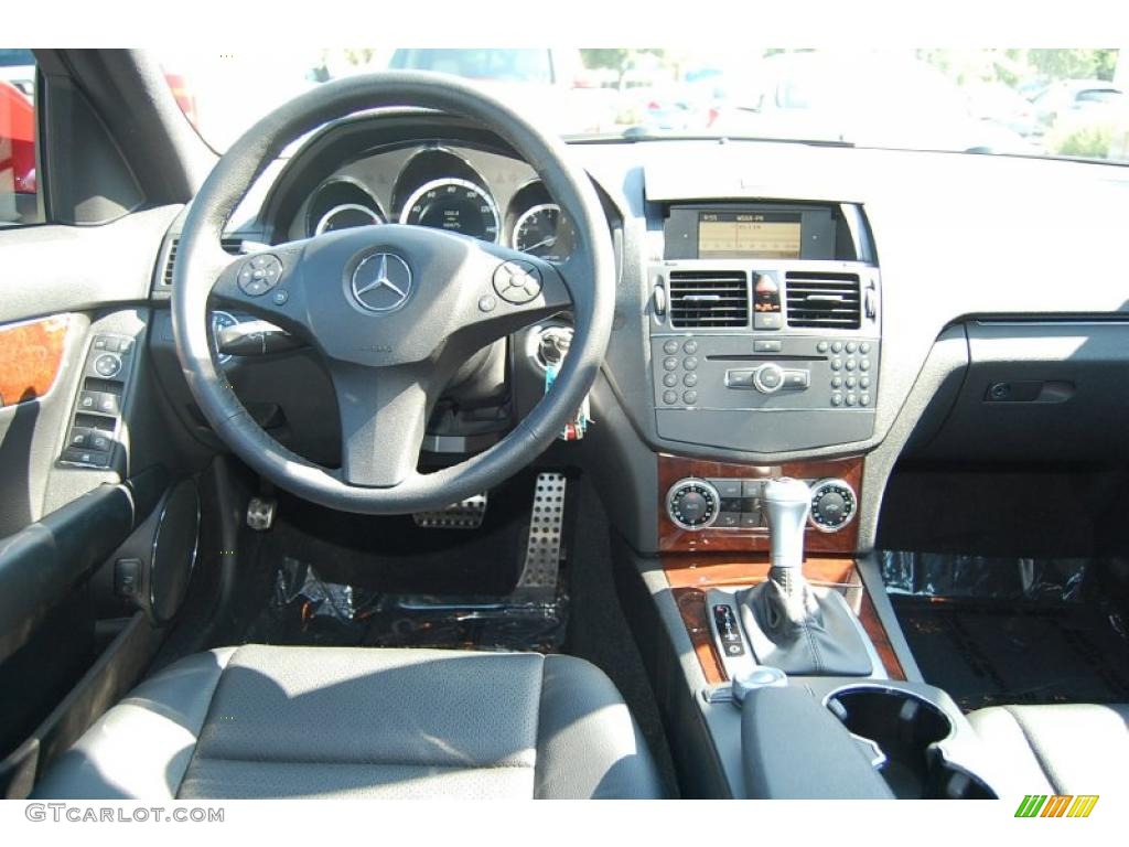2009 C 300 Sport - Mars Red / Black photo #3