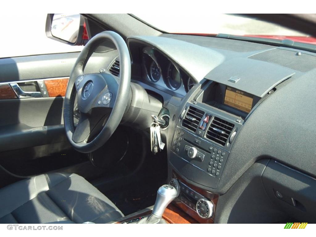 2009 C 300 Sport - Mars Red / Black photo #11