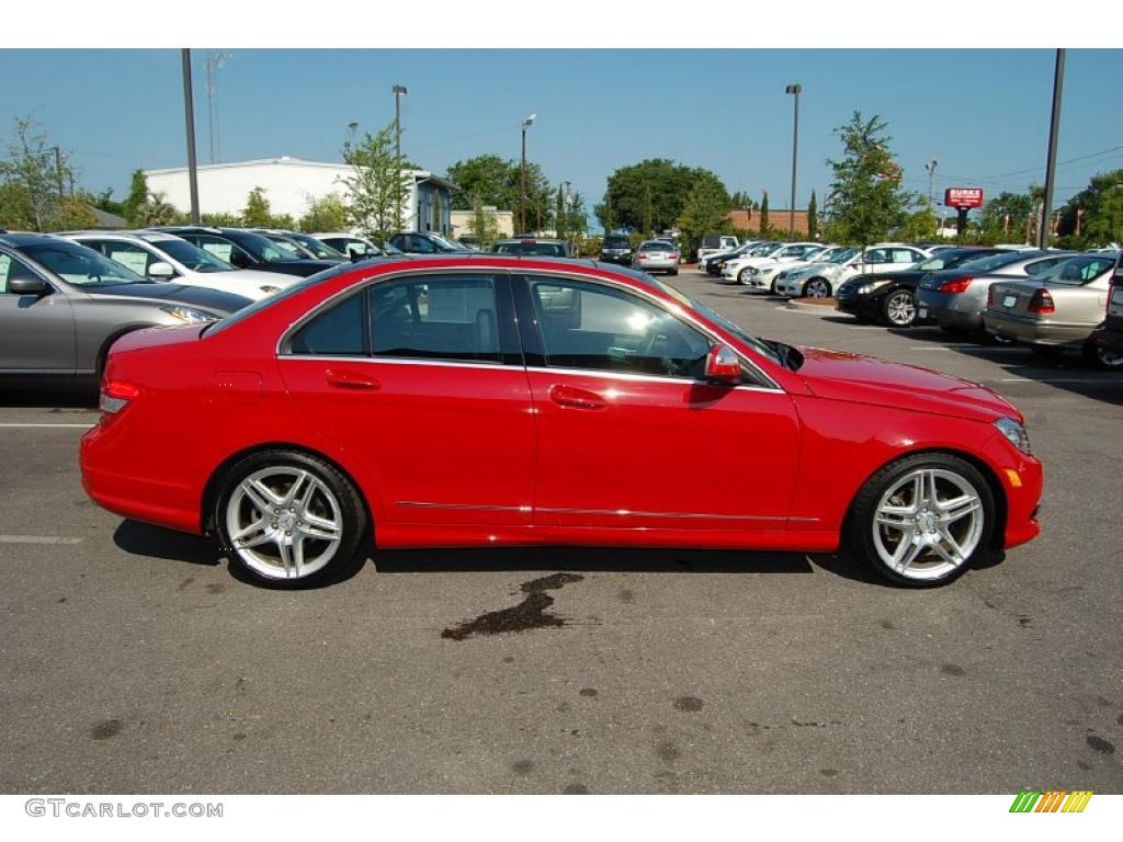 2009 C 300 Sport - Mars Red / Black photo #15