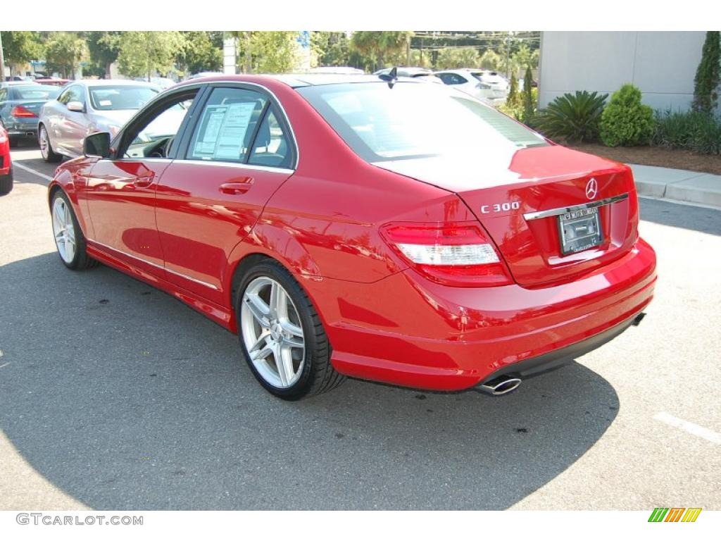 2009 C 300 Sport - Mars Red / Black photo #18