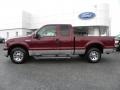 2007 Dark Toreador Red Metallic Ford F250 Super Duty Lariat SuperCab 4x4  photo #5