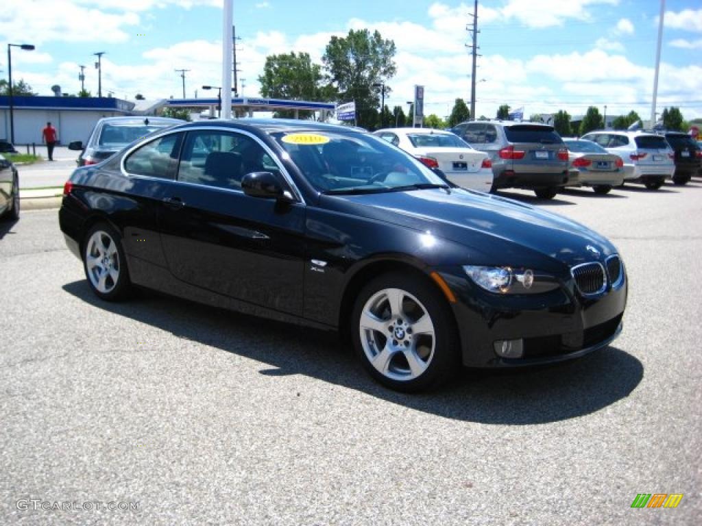 2010 3 Series 328i xDrive Coupe - Black Sapphire Metallic / Black Dakota Leather photo #7