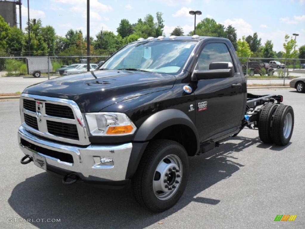 2011 Ram 4500 HD SLT Regular Cab Chassis - Black / Dark Slate/Medium Graystone photo #1